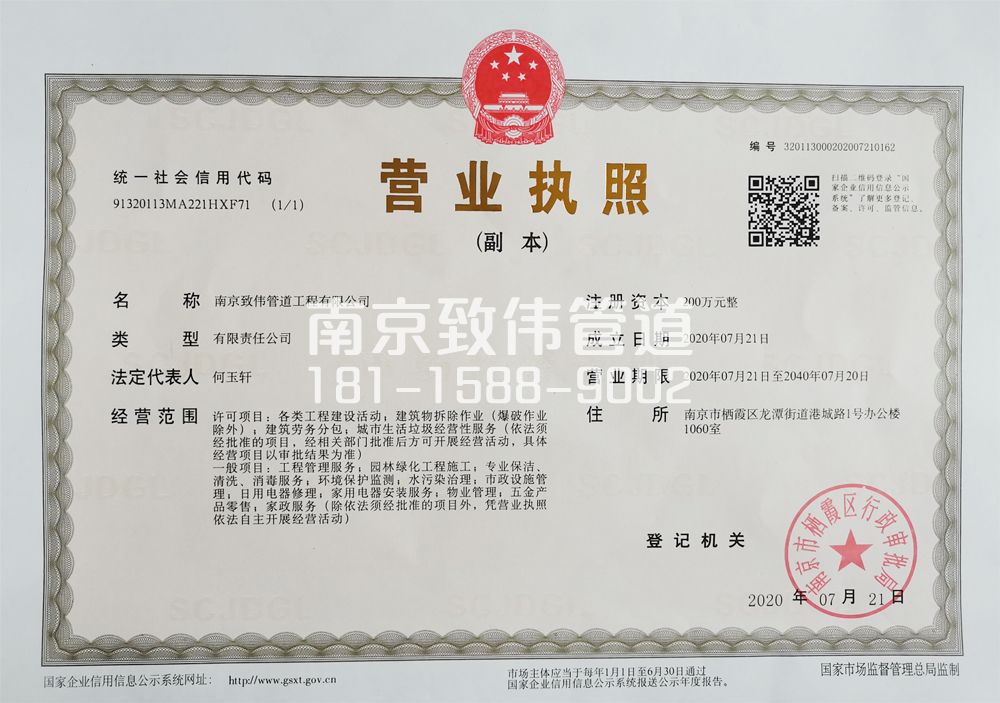 龙潭村公司营业执照